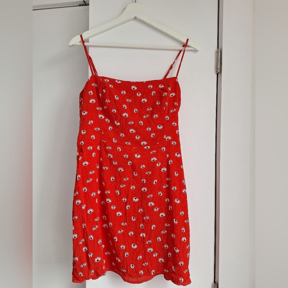 Wilfred Red Floral Mini Dress
